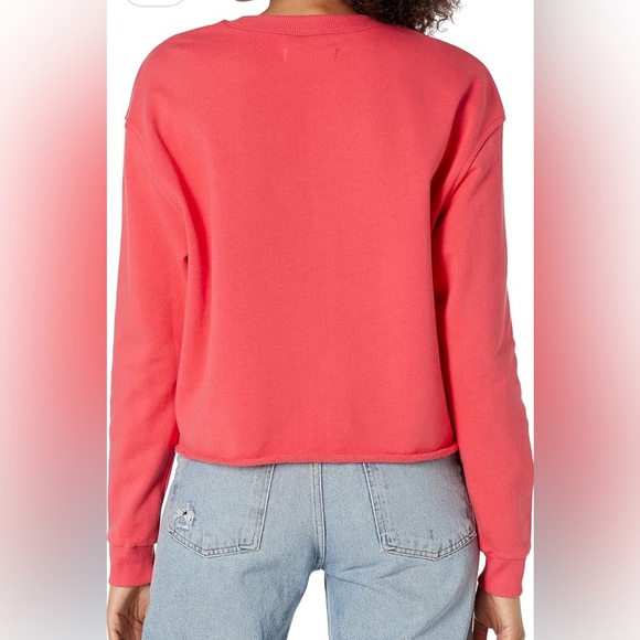 NWT - BLANKNYC  Solid Cropped French Terry Crewneck Sweatshirt - Picture 2 of 7